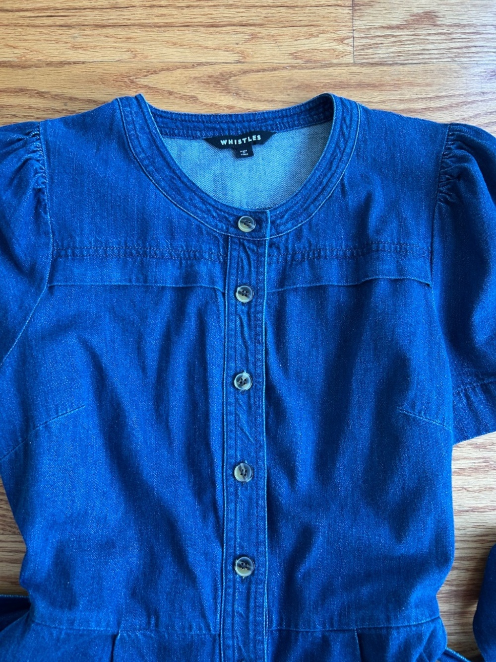 Whistles Denim Cotton Jumpsuit - Picture 3 of 12